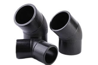 HDPE Ansi B16.9 штуцеры локтя 45 градусов бодает сплавливание для водяной помпы